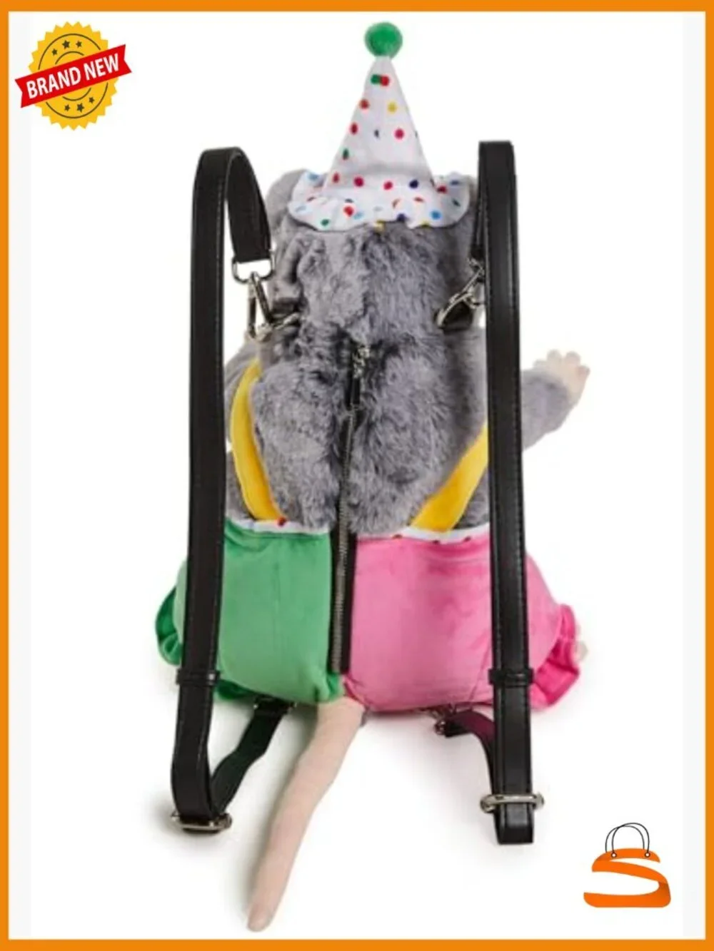 Possum Star Plush Backpack - Furry Adjustable Daypack